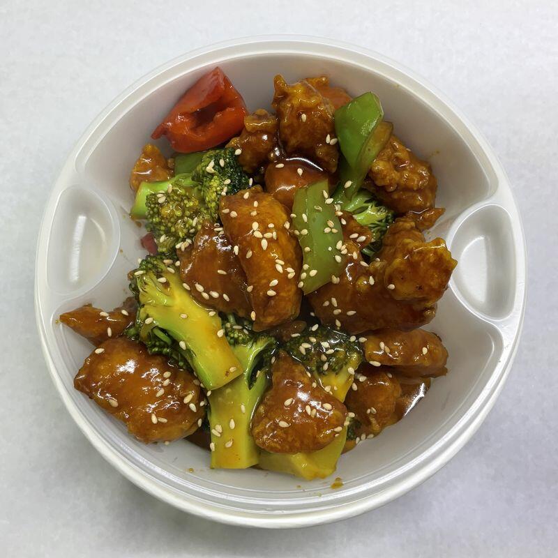 Sesame Chicken Over Rice